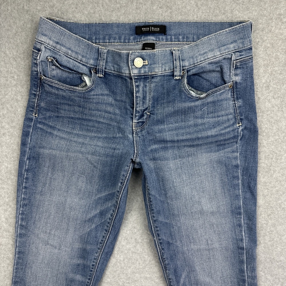 White House Black Market Women's Skinny Leg Jeans Size 6R - Picture 3 of 12